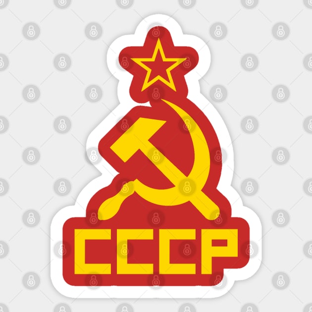 Retro Soviet USSR Design Sticker by McNutt